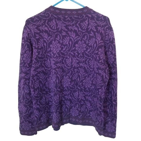 Nomadic Traders Womens L Purple Floral Long Sleeve - Picture 5 of 5